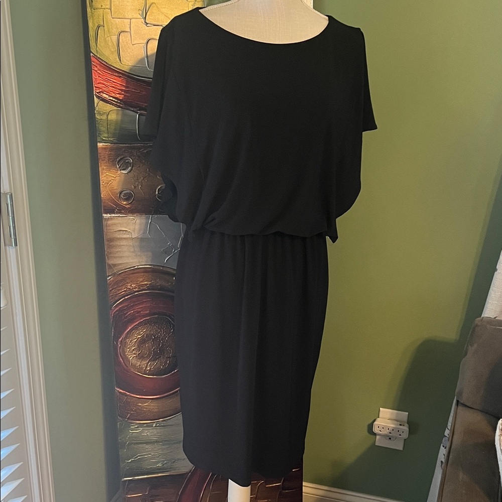 Anne Klein Elegant Black Dress, Size 10
